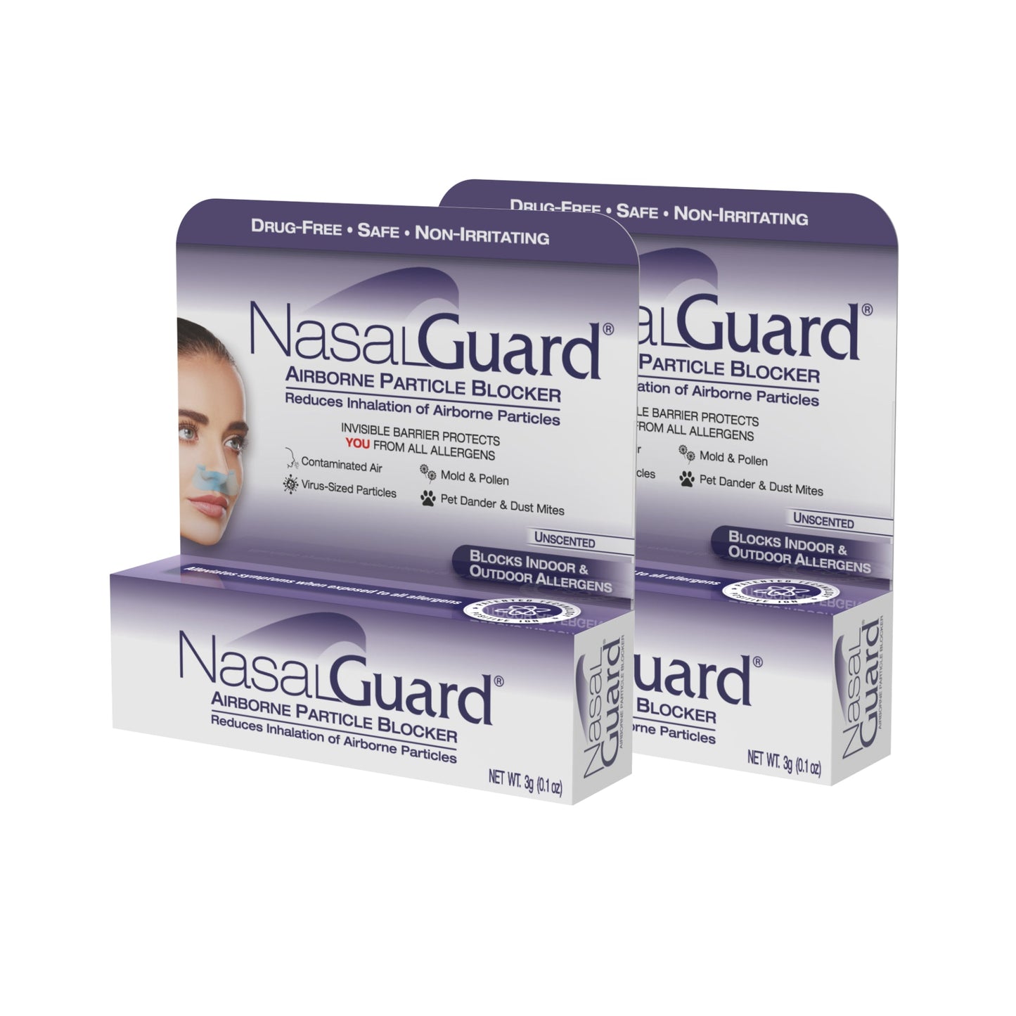 NasalGuard Bloqueador de partículas en el aire, gel nasal | Sin perfume | Tubo 3g