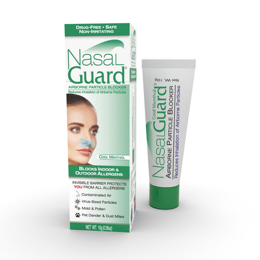 NasalGuard Bloqueador de partículas en el aire, gel nasal | Mentol fresco | Tubo de 10g