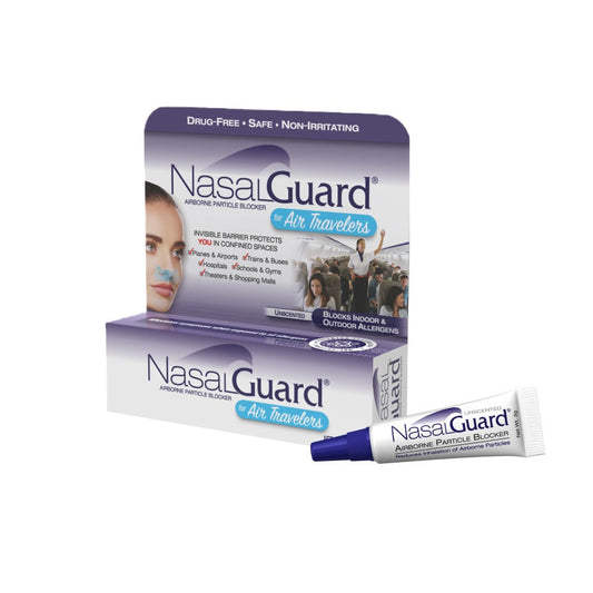 NasalGuard para viajeros aéreos, reduce la inhalación de partículas en el aire | Sin perfume | Tubo 3g