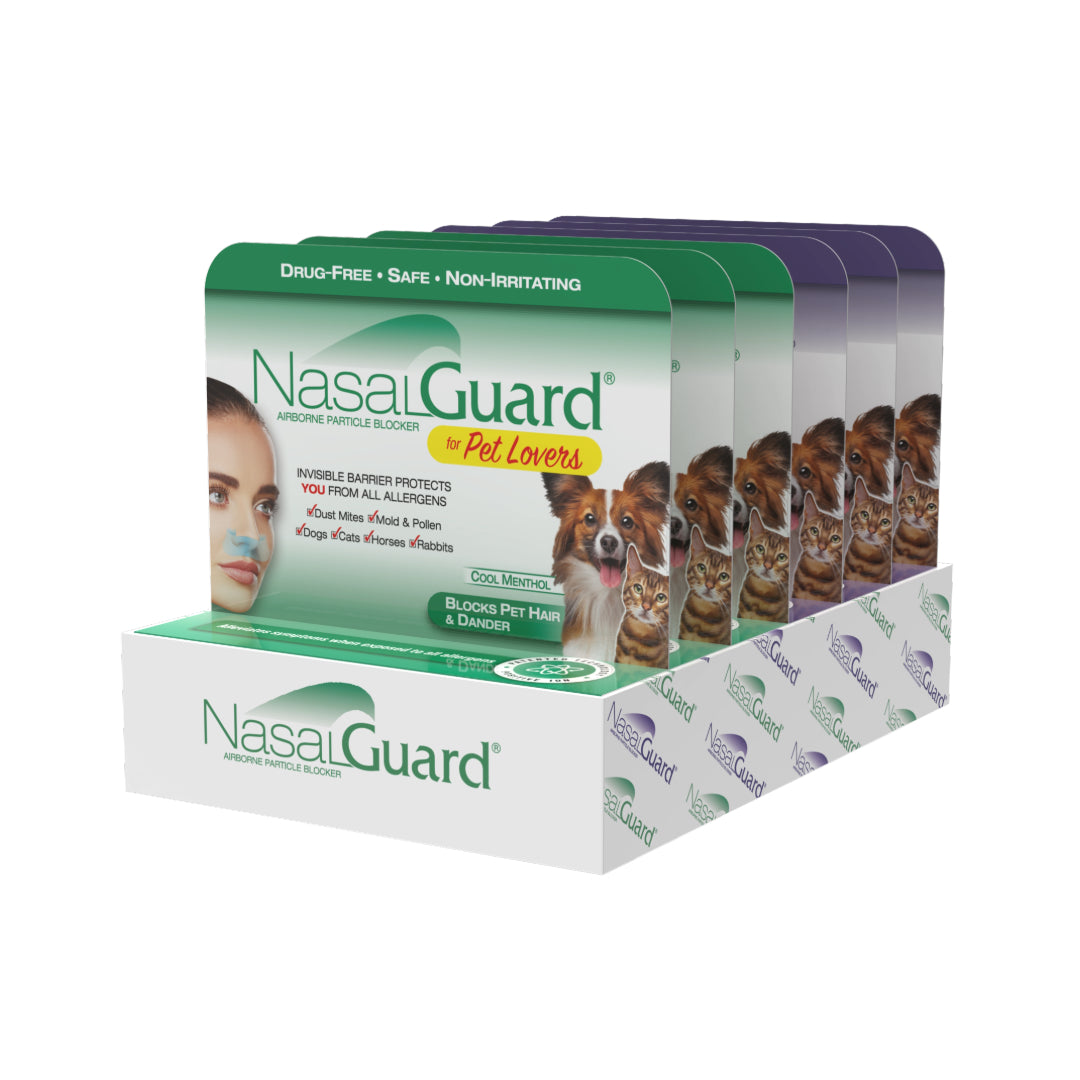 NasalGuard para amantes de las mascotas, bloqueador de partículas en el aire | Tubo 3g | (Paquete de 6)