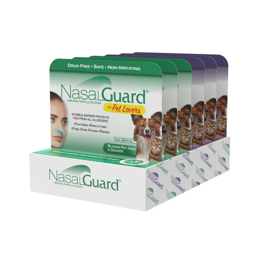 NasalGuard para amantes de las mascotas, bloqueador de partículas en el aire | Tubo 3g | (Paquete de 6)