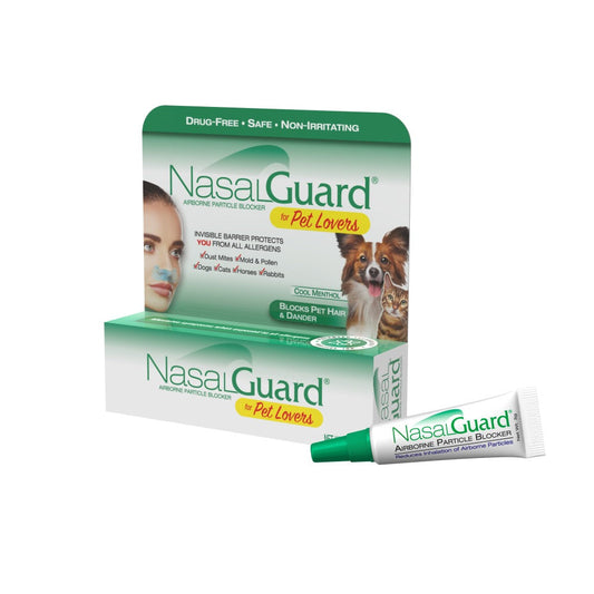 NasalGuard para amantes de las mascotas, bloqueador de partículas en el aire | Mentol fresco | Tubo 3g