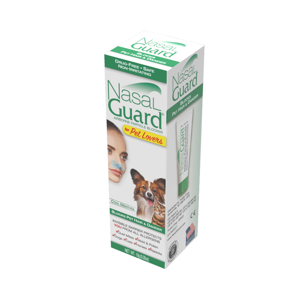 NasalGuard para amantes de las mascotas, bloqueador de partículas en el aire | Tubo de 10 g | (Paquete de 6)